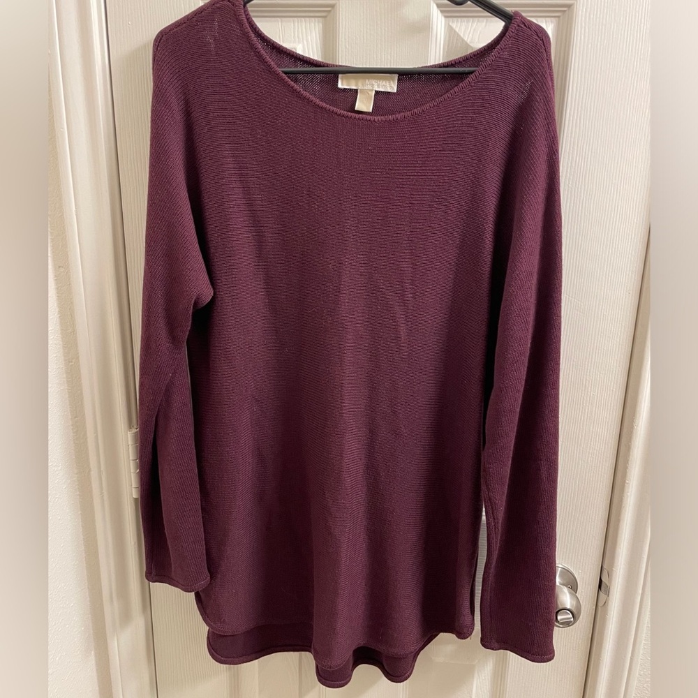 Michael Kors Maroon round neck Sweater Top